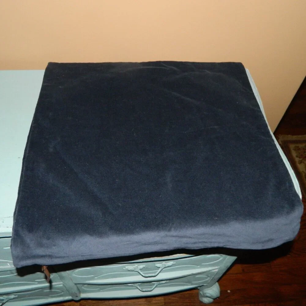 Pottery Barn Everywhere Velvet Pillow Cover Midnight Blue